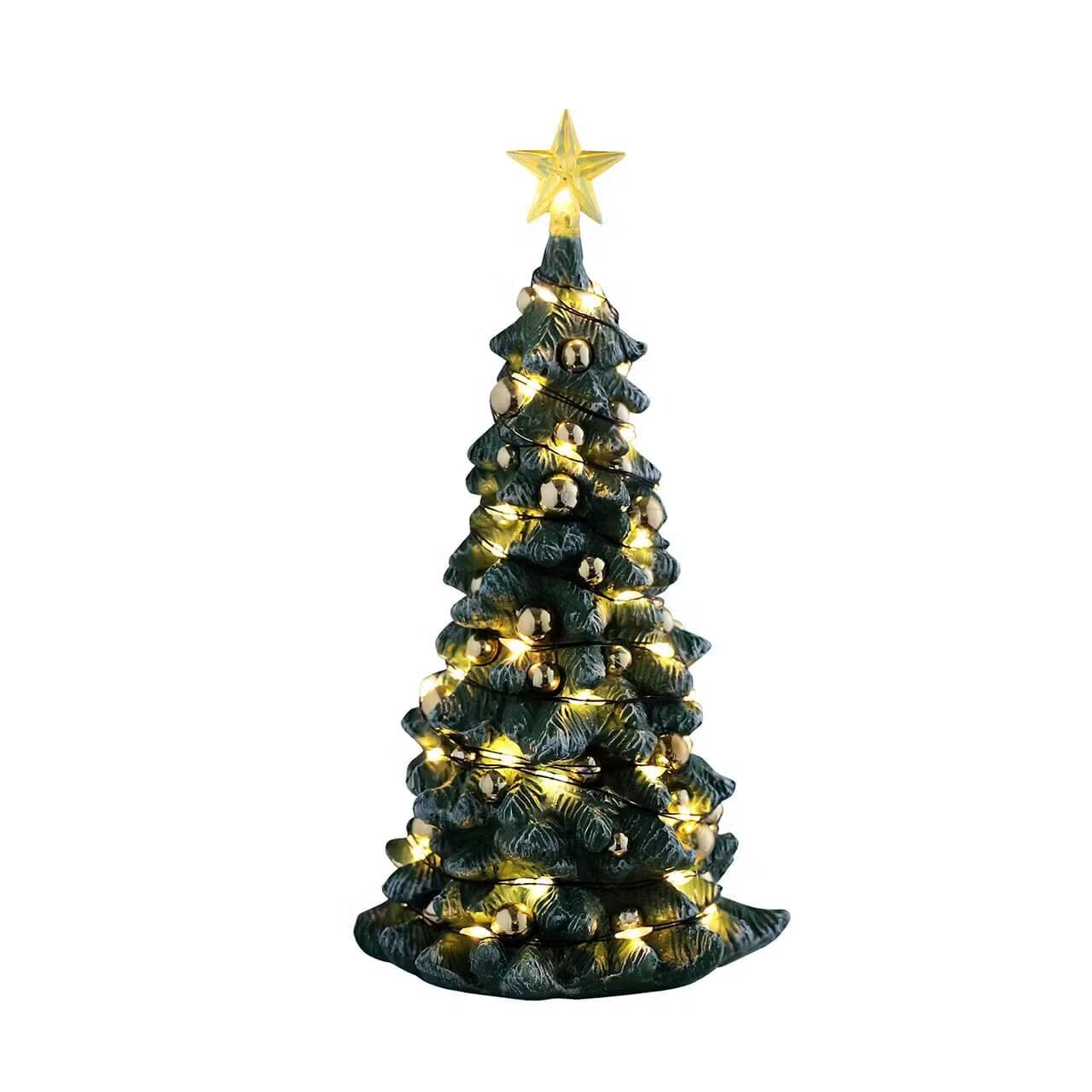 Lemax General Products Accessory: Snowy Christmas Tree, Clear Light